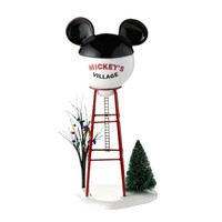 Water Tower Ear Capped Figurine Disney Village Mickey Accessory Christmas Decor Water Tower Ear Capped Figurine Disney Village Mickey Accessory Christmas Decor