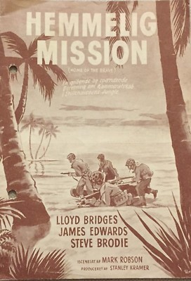 Home Of The Brave Jeff Corey James Edwards Vintage 1949 Danish Movie Program