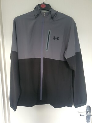 Under Armour Mens Large Vanish Hybrid Jacket Black/Grey UK
