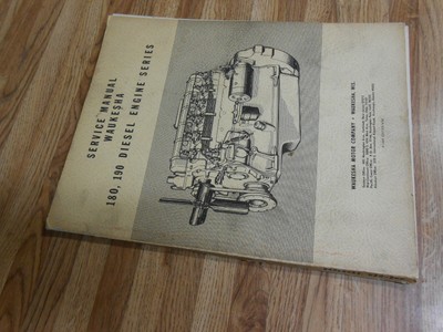 1951 Waukesha 180-DLC DAC 190-DLC DLCA diesel engine service manual