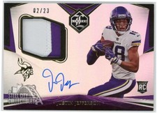 Justin Jefferson 2020 Panini Limited Holographic Rookie Patch Auto #116 02/23