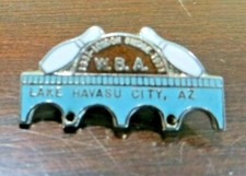 LAKE HAVASU CITY AZ,WOMEN'S BOWLING ASSOCIATION AWARD SOUVENIR PIN DATED 1971