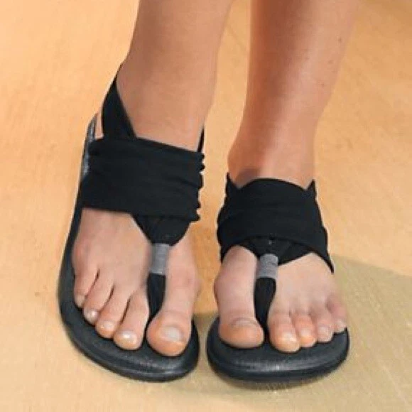 Sanuk yoga sling flip flops sales