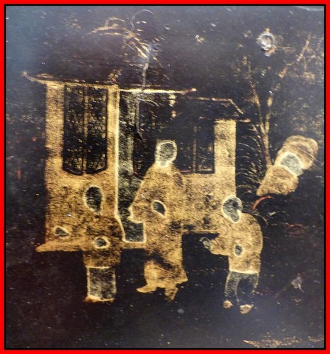Chine Ancienne Dynastie Qing 1860 Important Coffre Bois Laqué Noir Rouge & Or - Picture 6 of 10