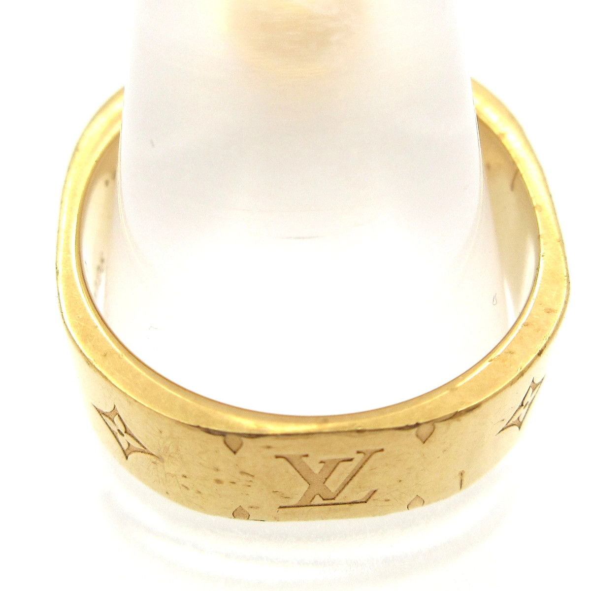 LOUIS VUITTON Ring Nanogram M00211 Gold LE1126 Ring Hardware #6 | eBay