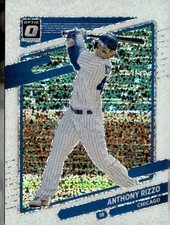 Anthony Rizzo 2021 Donruss Optic #168 White Sparkle Prizm Chicago Cubs