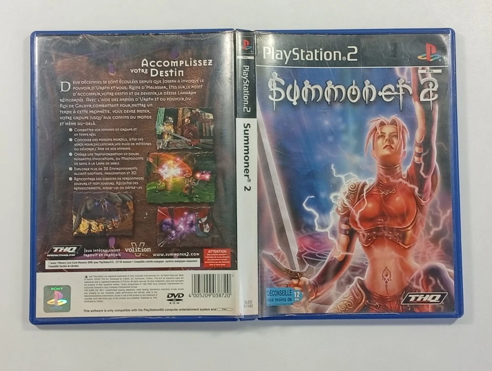 SUMMONER 2 SONY PLAYSTATION 2 (PS2) PAL-FR OCCASION (SANS NOTICE - WITHOUT MANUA - Photo 2/3
