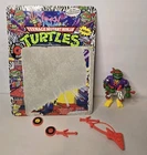 VTG Teenage Mutant Ninja Turtles TMNT HEAVY METAL RAPH 1991 complete w/cardback