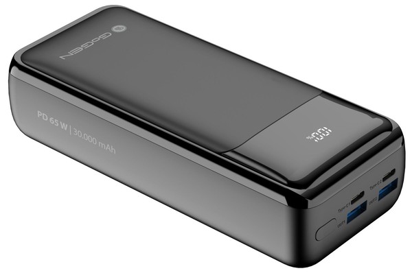 Powerbank GoGEN PB300002B 30000 Mah USB-C PD 65W QC 22,5W LCD Czarny GoGEN-image