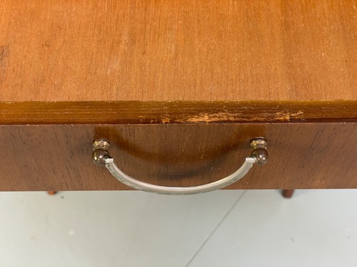 Vintage Meredew Bedside Cabinet Walnut Brass Mid Century 1950s EB9829 MWOO - Picture 8 of 15