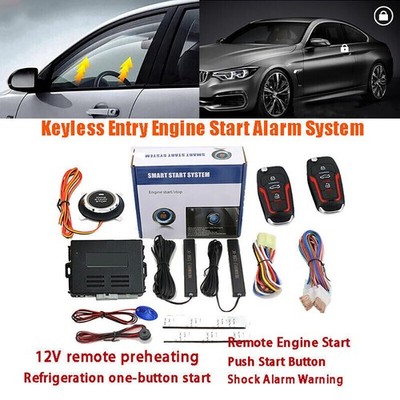 Auto Keyless Entry Engine Start Alarm System Druckknopf APP Remote Starter Stop