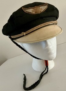 Casquette Harley Davidson Vintage Femme – Cuir, Chaîne, Logo, Très Bon état