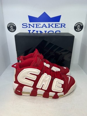 Supreme x Nike Air More Uptempo Red Size 10
