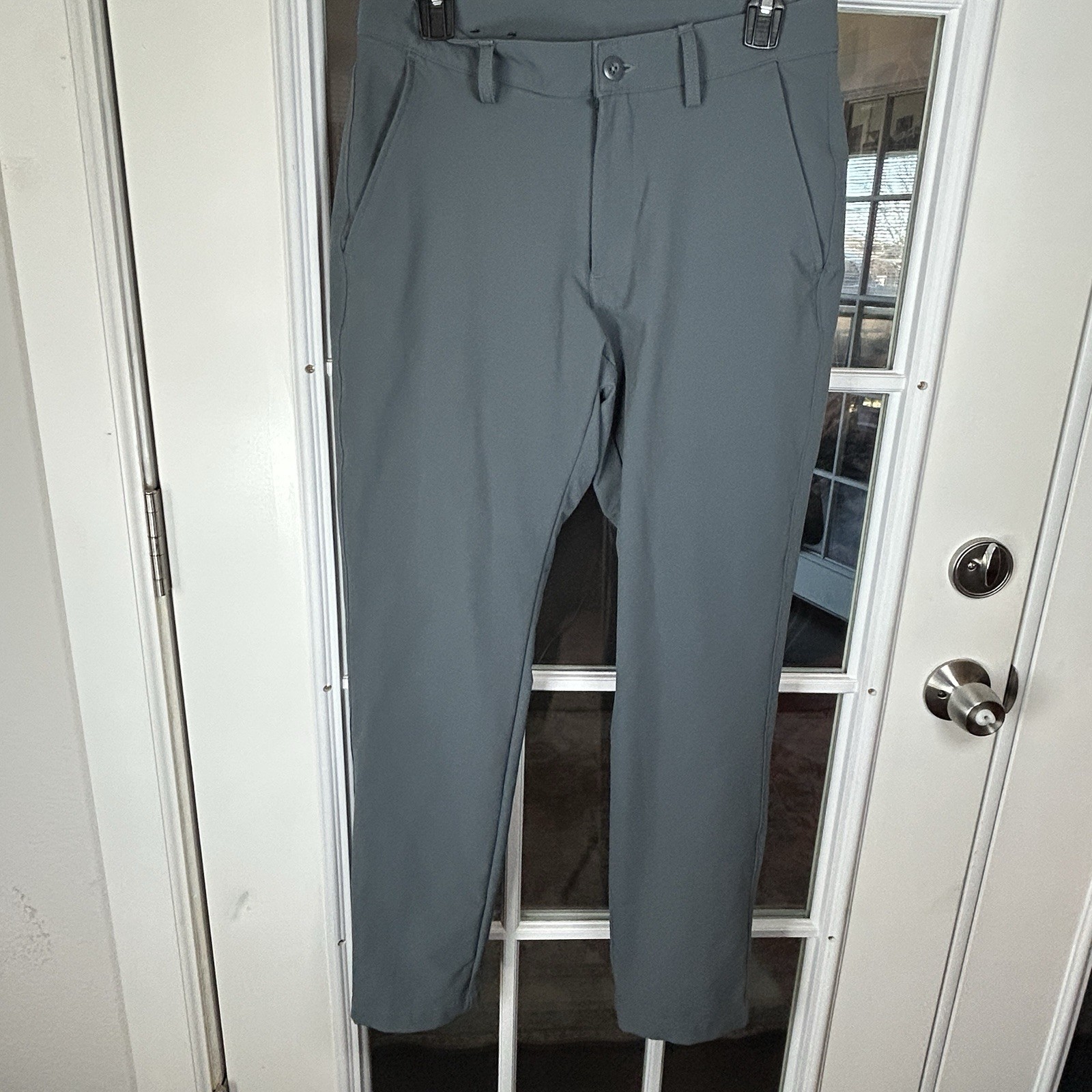 Under Armour Performance Pants Gray Flat Front Si… - image 3