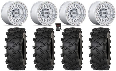 KMC Aztec Bdlk 15'' Wheels Mh +0mm 32'' Outlaw M/T Tires Polaris Ranger XP 9/1K