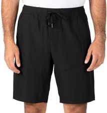Gerry Men's 4-Way Stretch Elastic Waistband Lightweight Trail Short, Black, M