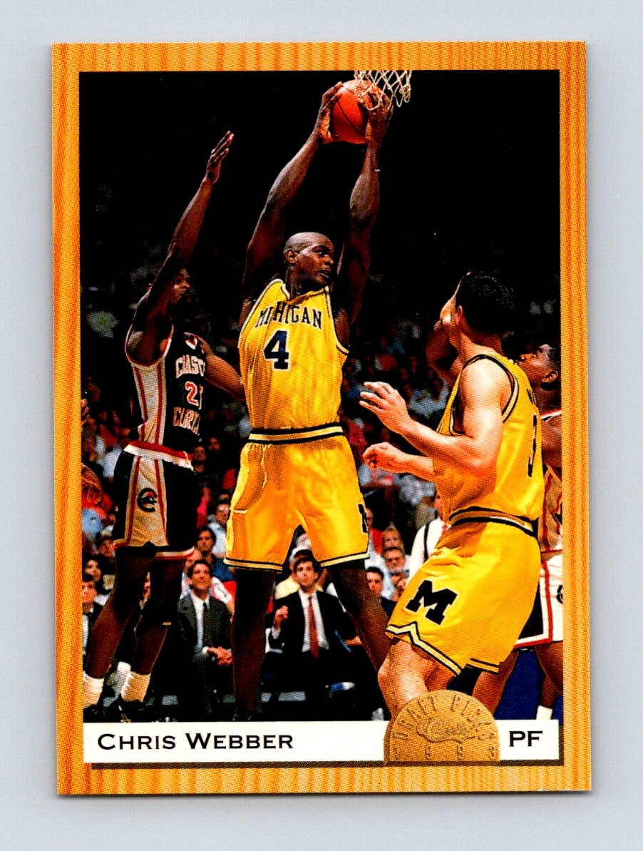 1993 Classic Draft Picks #PR1 Chris Webber Promos Rookie