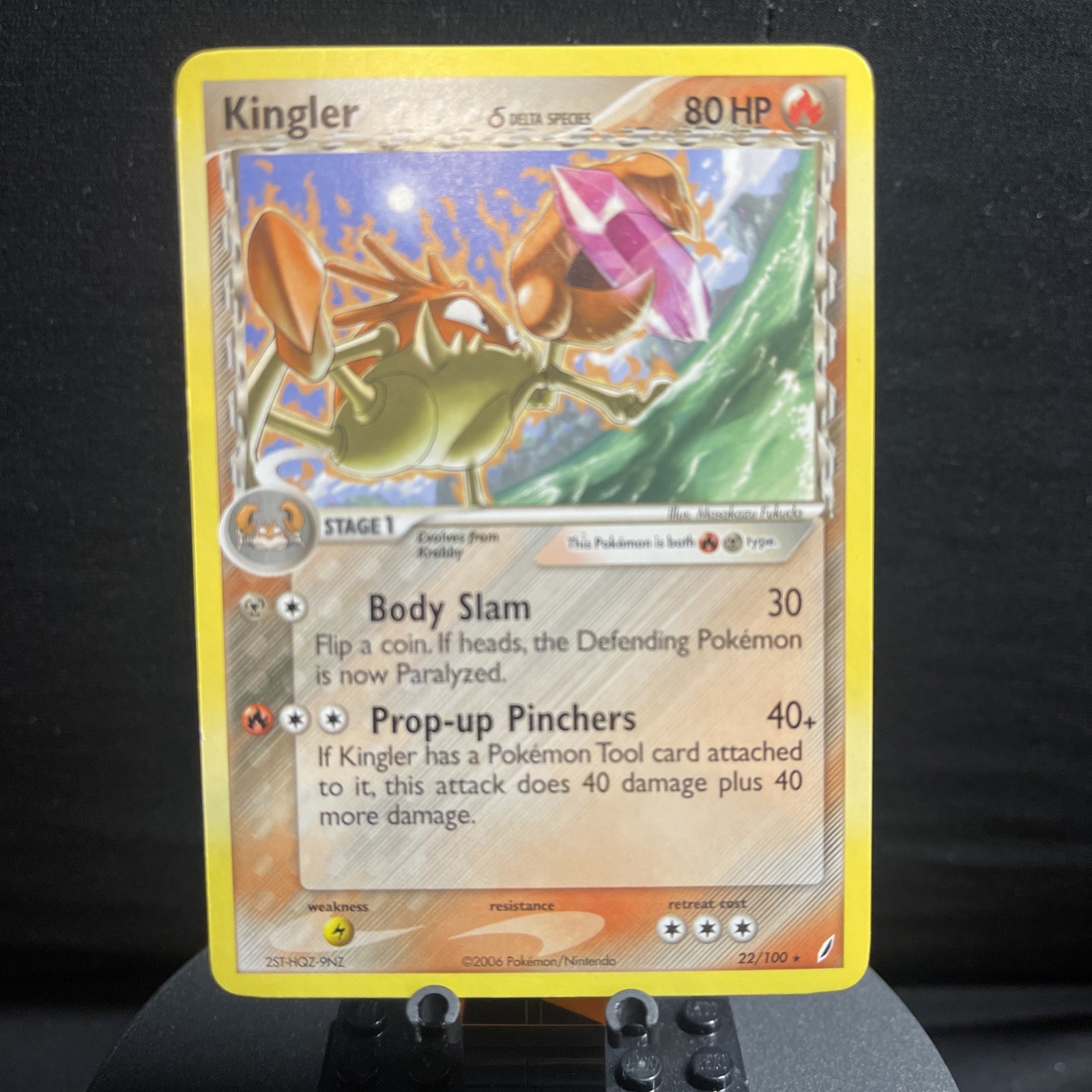 Kingler (Delta Species) Rare Crystal Guardians 22/100 Near Mint