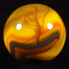 Very rare JABO, Inc. Fall 2003 3/4" Classics run Drizzle swirl marble. Nice.