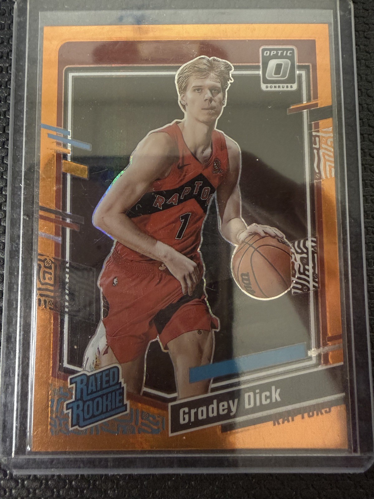 2023-24 Panini Donruss Optic Rated Orange Hyper Prizm /99 Gradey Dick Rookie RC
