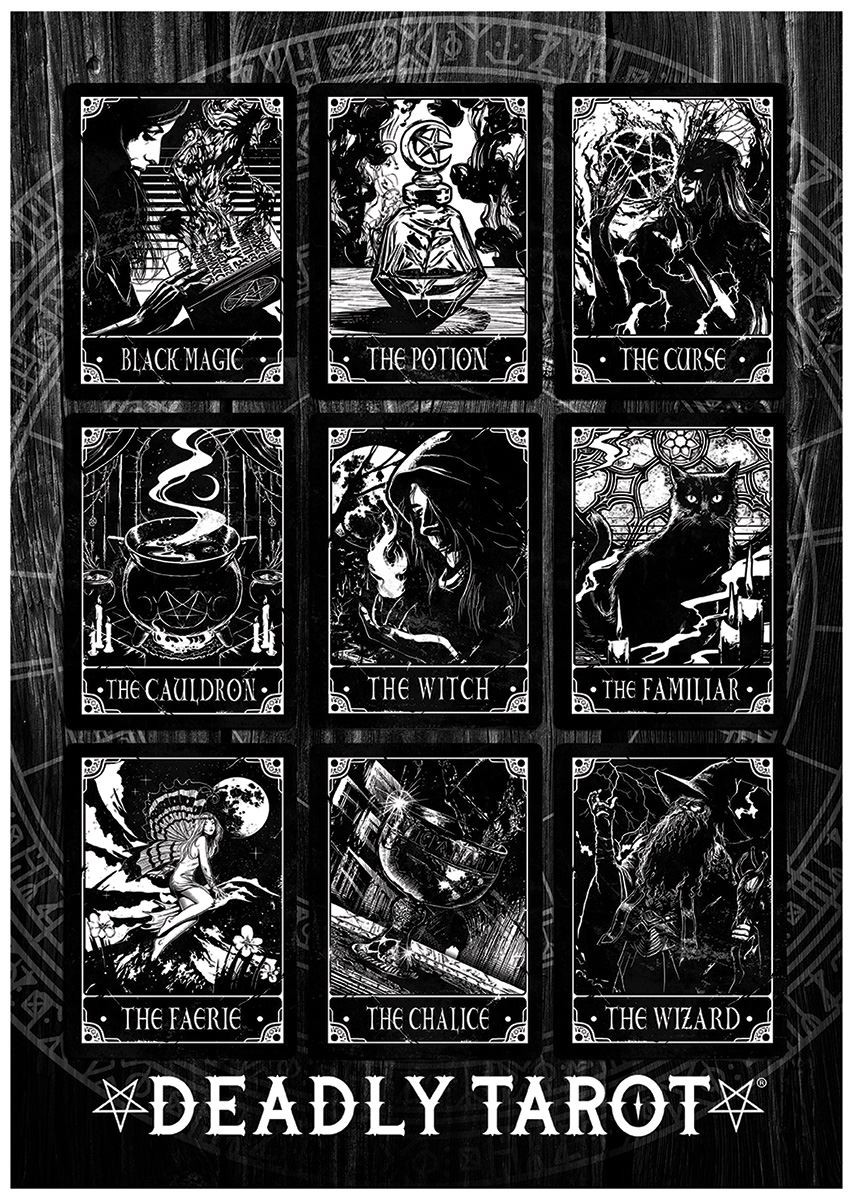 Laminated Deadly Tarot The Witch Compilation Mini Poster