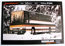 JONCKHEERE VOLVO B10M Bus Commercial Vehicle Sales Sheet c1980s Jubilee P50