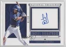 2019 Panini National Treasures Social Signatures 81/99 Leody Taveras Auto 2p7