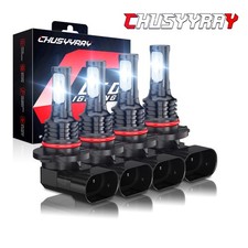 9006 9005 Led Headlight Kit Combo Bulb High Low Beam Super Bright White 6000k