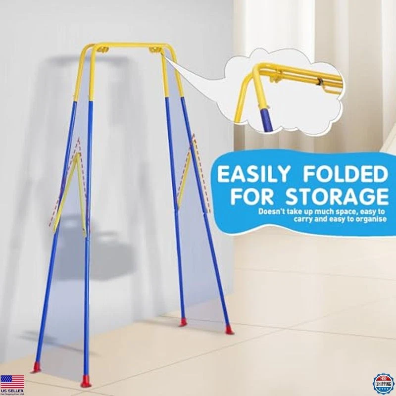 Juego de columpio y saltador 4 en 1 para niños pequeños - ¡Gorila para bebé de 61" con asiento de seguridad para divertirse! Foto 4 de 4