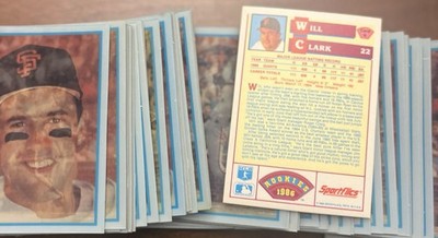 (60) Card GROUP of WILL CLARK 1986 SPORTFLICS ROOKIE SET PSA 9 Or 10 ?