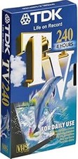 Lotto 7 VHS TDK TV 240 vergini nuove sigillate