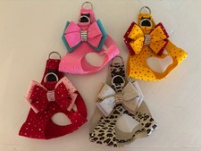  4 Susan Lanci CUSTOM Step-in Harnesses. Only Animal Print Available 