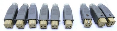 Hirschmann Spezialstecker 731267 9x Rundfunk Studio TV Audio Vintage I666