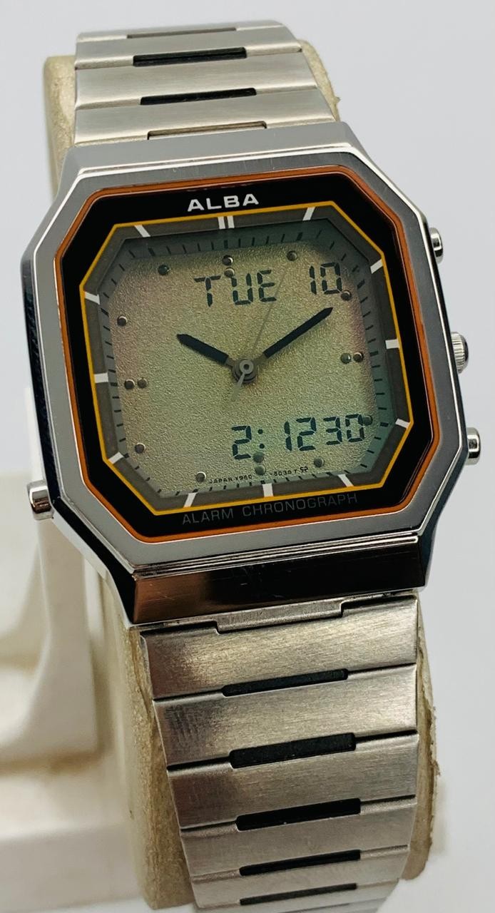 Vintage Seiko Alba Chronograph Y950-5020 Men's Quartz Watch image 2