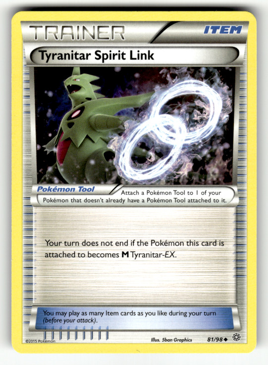 Tyranitar Spirit Link 81/98 Uncommon XY - Ancient Origins LP