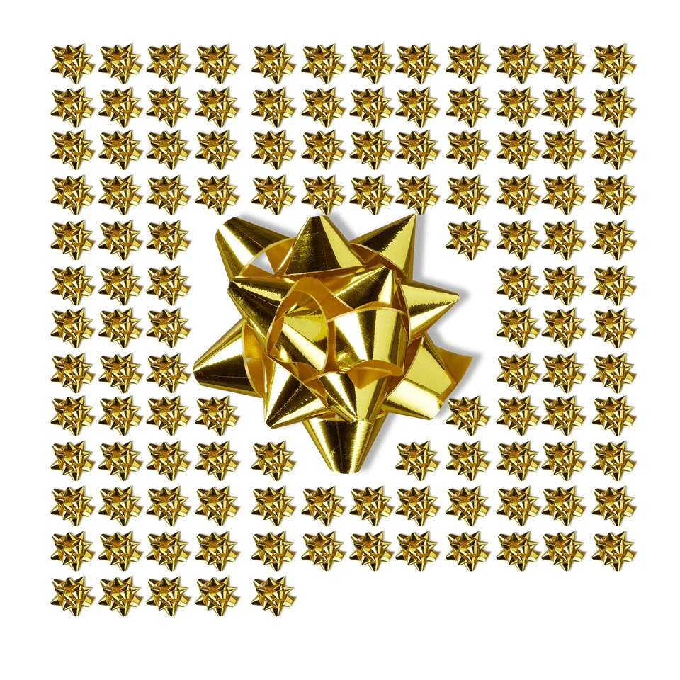 Nœuds cadeau doré rubans décoratifs pour cadeaux Accessoires de fête dorés - Photo 1/4
