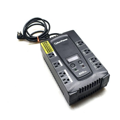 CyberPower CP600LCD 600VA/340W LCD Display Uninterruptible Power Supply UPS
