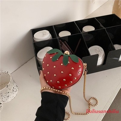 Creative Strawberry Crossbody Bag Chic Cute Girls Shoulder Messenger Bag Purse