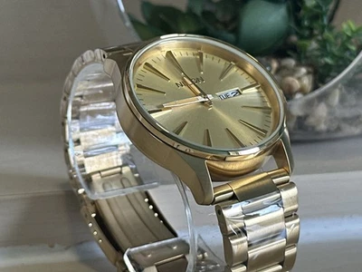 Reloj Hombre Nixon Sentry Todo Oro A356-502 Acero Inoxidable Día/Fecha 42mm - Imagen 1 de 4
