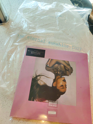 Ariana Grande The Eternal Sunshine Tour 2LP Exclusive Pink & Clear Marble Vinyl