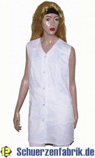 Langkasack Schwesternkasack Kasack Kittel Schürze weiß Bw./Pol.