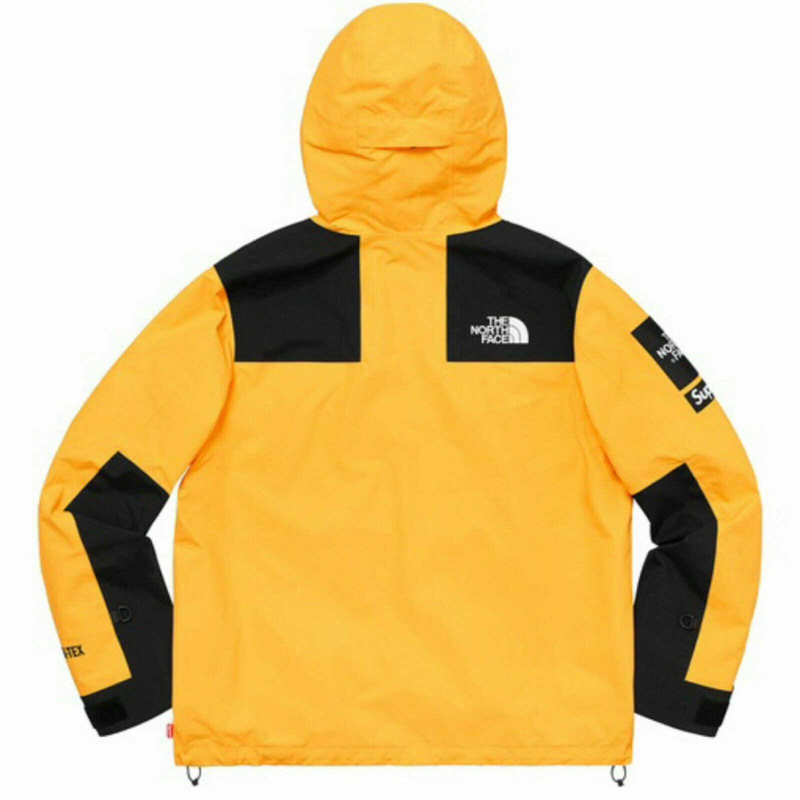 DS New Supreme North Face Arc Logo Mountain Parka Jacket Yellow Authentic  SS19 M