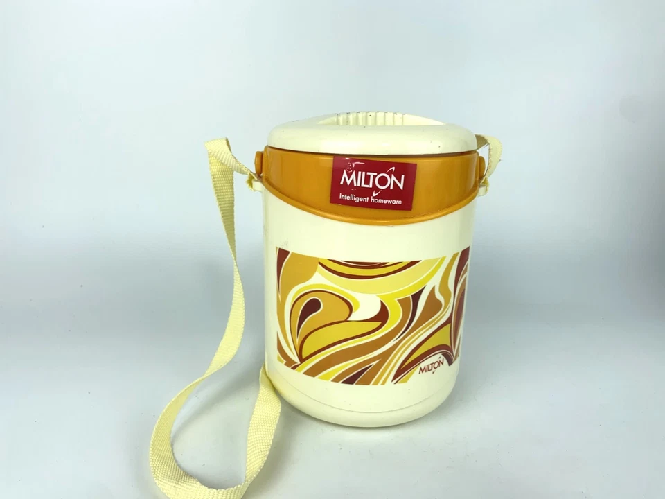 Vintage Milton Tiffin Lunch Box Carrier 3 Stainless Steel Containers - Image 2 of 4