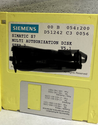 Siemens Simatic Software STEP7 V5.1 One Off License 6ES7810-4CC05-0YX0