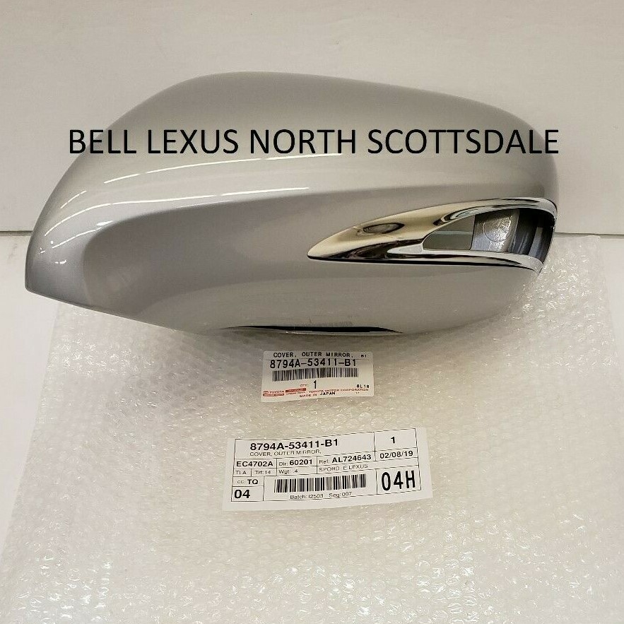 LEXUS OEM DRIVER SIDE OUTER MIRROR COVER 2010-2012 HS250H TUNGSTEN