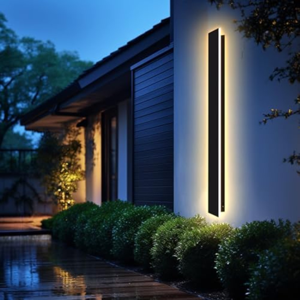 Applique LED Esterno IP67 Lunga: Illuminazione Moderna in Alluminio Nero