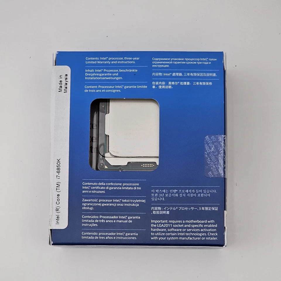 New Intel i7 6850K 3.6GHz 15MB Cache Six-Core CPU Processor SR2PC 140W LGA2011 - Image 3 of 4