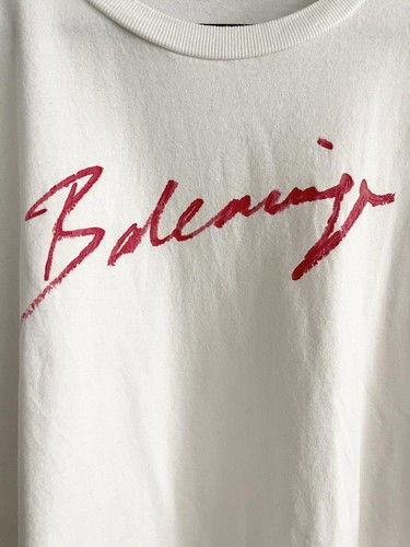 STEAL! 2019 Balenciaga Lipstick Hand Print Logo Tee (M) - Picture 3 of 7