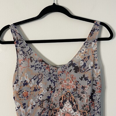CAbi Fresco Boho Slip Dress Womens XS Beach Coastal Floral Hippie