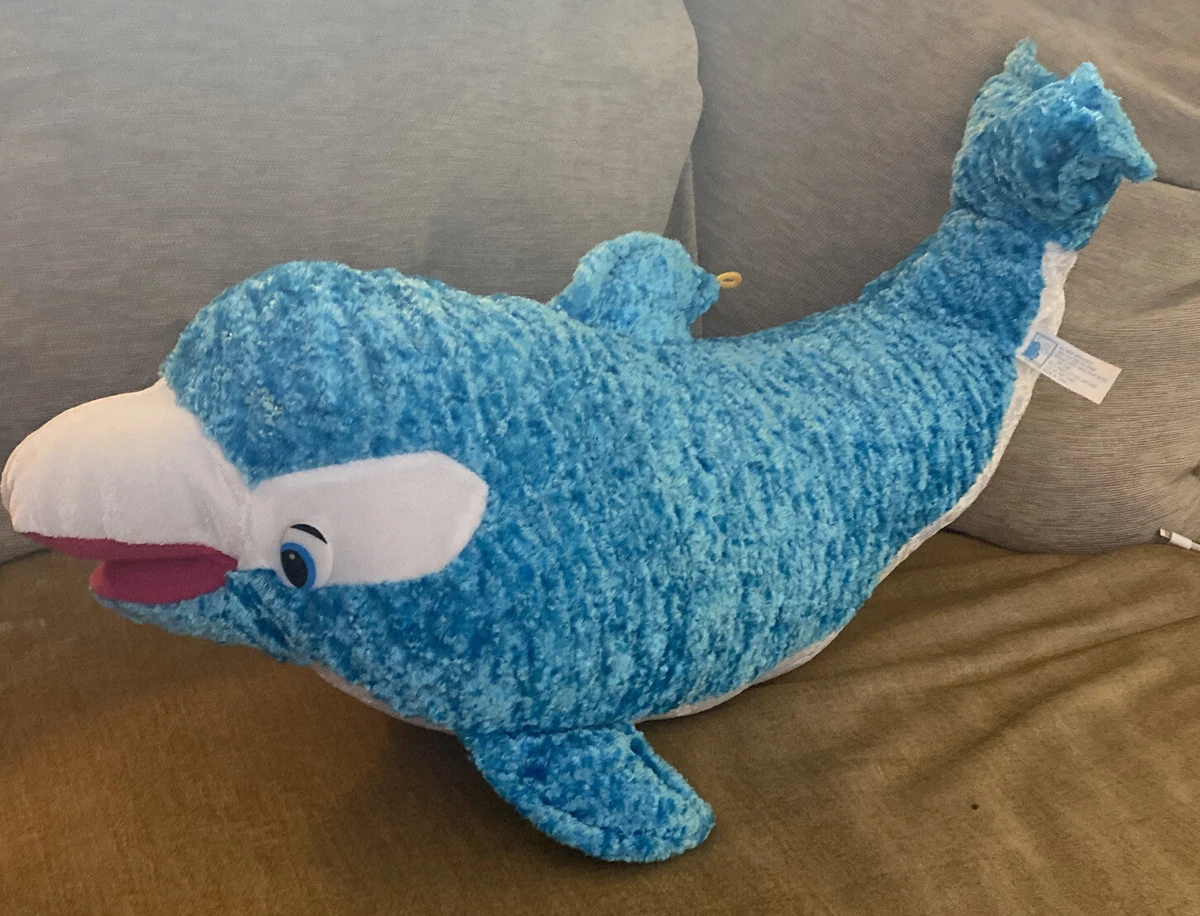 Classic Toy Company Blue Dolphin Fish Stuffed Animal Plush Big Jumbo Toy 20